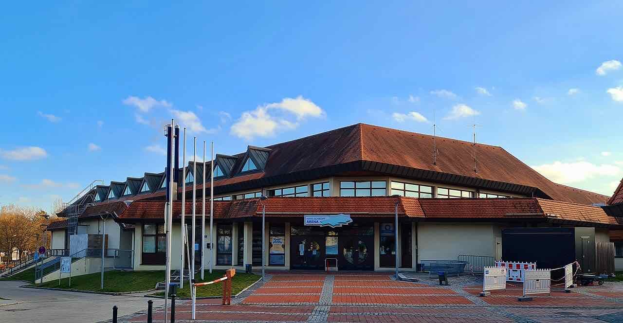 The Hans-Schröpf-Arena in Weiden, the ice rink and home of the Blue Devils ice hockey team