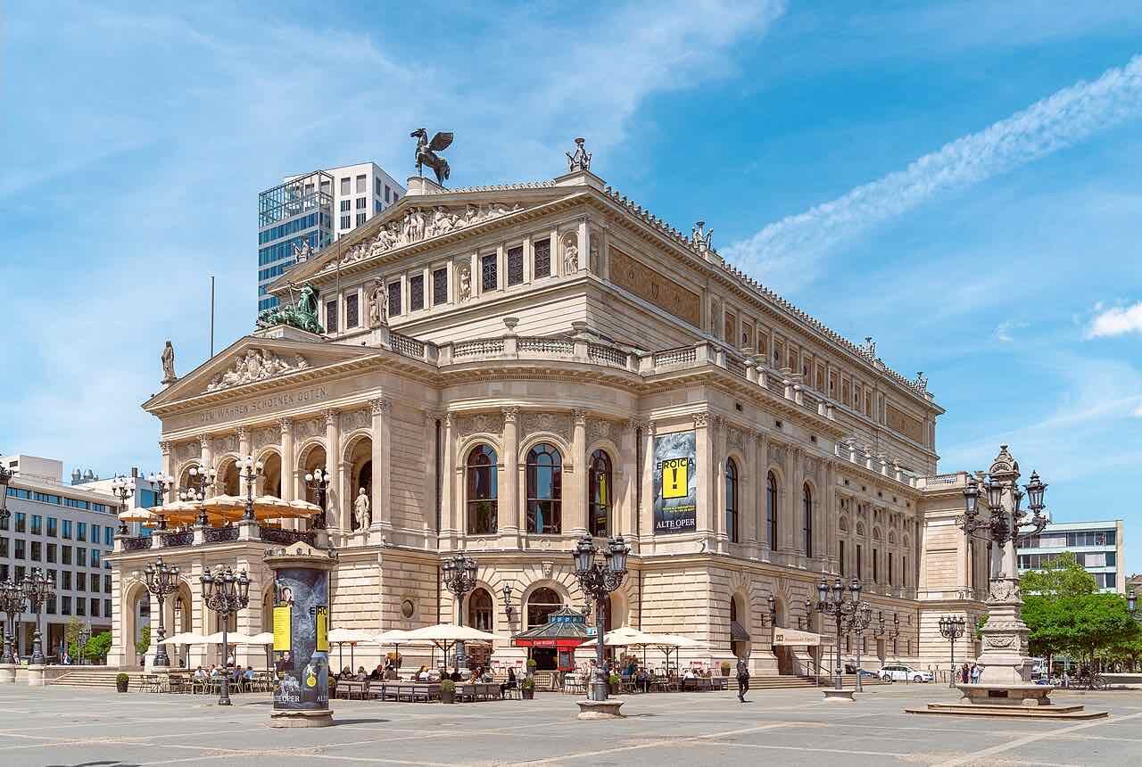 The Alte Oper concert hall on Opernplatz in Frankfurt