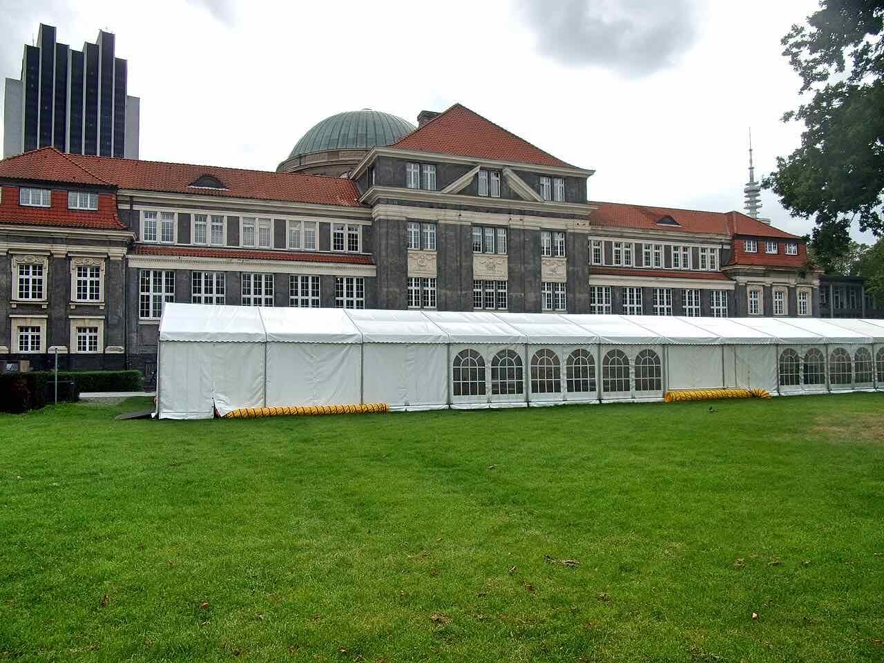The main building of Universität Hamburg at Edmund-Siemers-Allee 1 in Rotherbaum