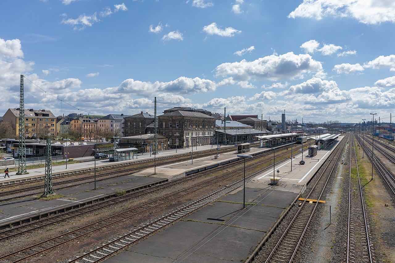Tracks at Hof main station